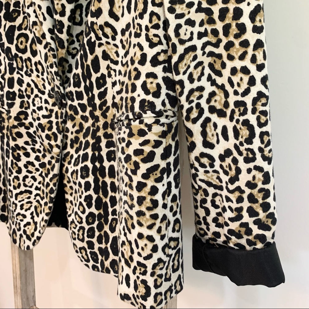 Zara Basic Leopard Animal Print One Button Close … - image 7